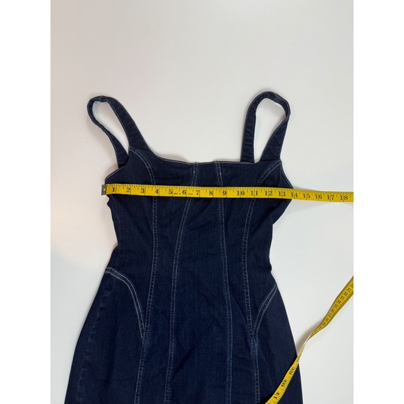 ZARA Denim Overalls Women EURM‎ USAM MEX28 Made in Turkey Blue Jean Jumpsuit - Picture 4 of 6